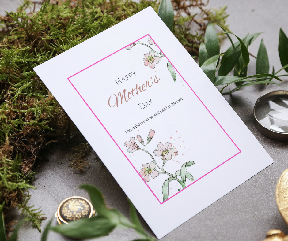 Free printable Mother's Day card.